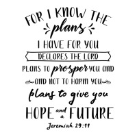 Christian Shirt Bible Verse Jeremiah 29 11 Hope Future Tee Youth Hoodie | Artistshot