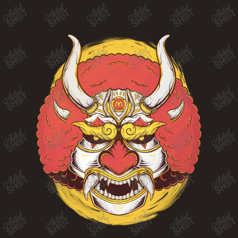 Japanese Oni Mask Afro Fast Food Tank Top | Artistshot