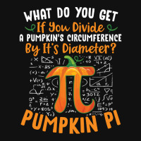 Pumpkin Pi Halloween Costume T  Shirt Funny Pumpkin Pi Halloween Costu Portrait Canvas Print | Artistshot