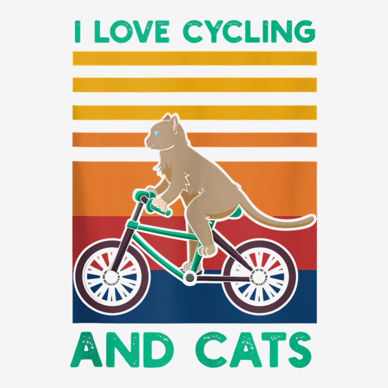 I Love Cycling And Cats Riding Bicycle Cyclist Kitty Lover Tank Top Adjustable Cap | Artistshot