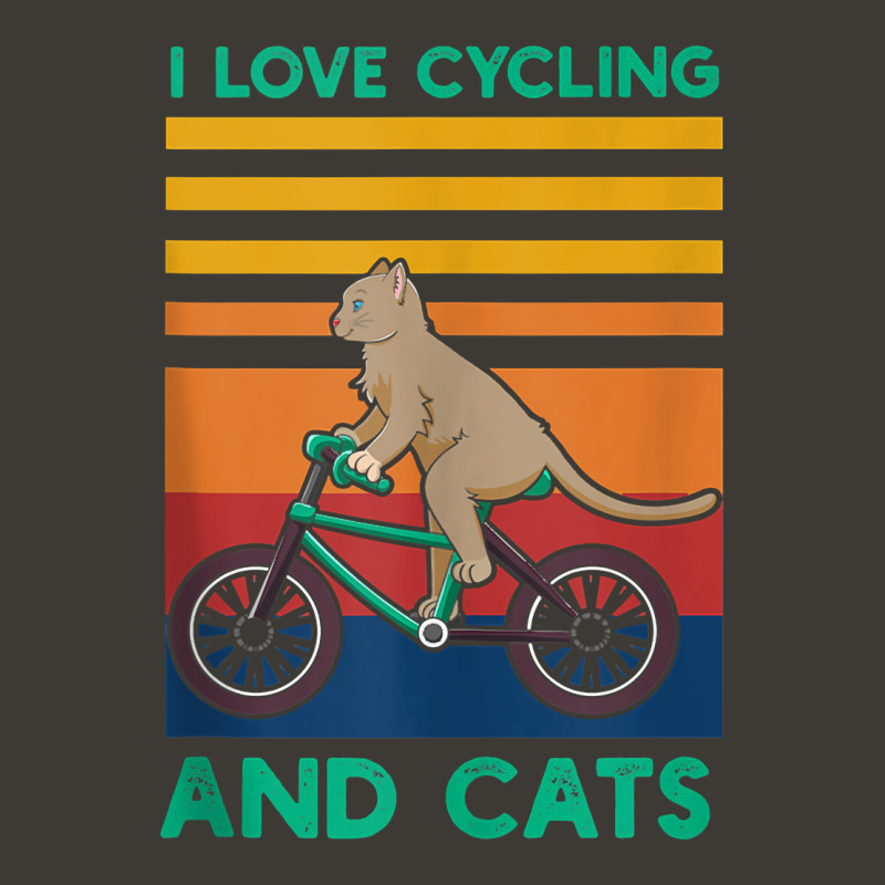 I Love Cycling And Cats Riding Bicycle Cyclist Kitty Lover Tank Top Bucket Hat | Artistshot