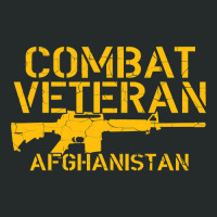 Combat Veteran Afghanistan T Women's Triblend Scoop T-shirt | Artistshot