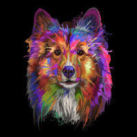 Splash Art Shetland Sheepdog T Shirt  Cute Sheltie Gifts T Shirt Fleece Short | Artistshot