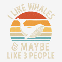 I Like Whales And Maybe 3 People Funny Whale Sea Ocean Gifts Sweatshir Baby Beanies | Artistshot