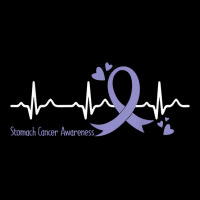 Heartbeat Periwinkle Blue Ribbon Stomach Cancer Awareness T Shirt Long Sleeve Shirts | Artistshot