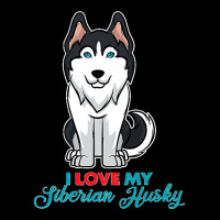 I Love My Siberian Husky For Lovers Of Huskies Premium Adjustable Cap | Artistshot