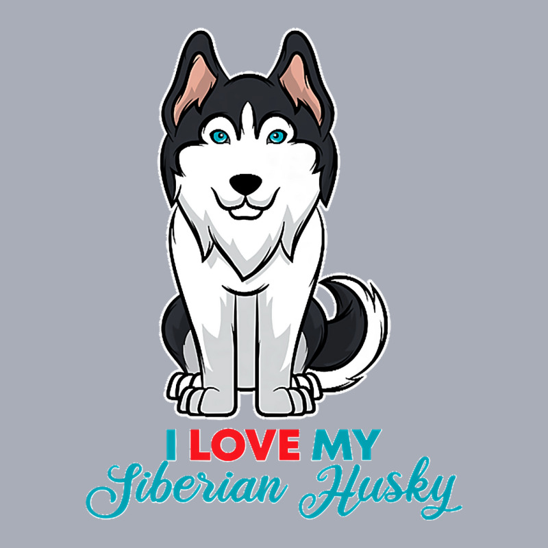 I Love My Siberian Husky For Lovers Of Huskies Premium Tank Dress by WirtzRichard | Artistshot