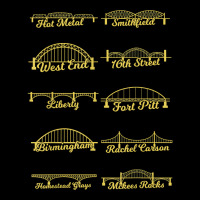 Steel City Of Pittsburgh Bridges 412   Black And Yellow Pgh T Shirt Men's Long Sleeve Pajama Set | Artistshot