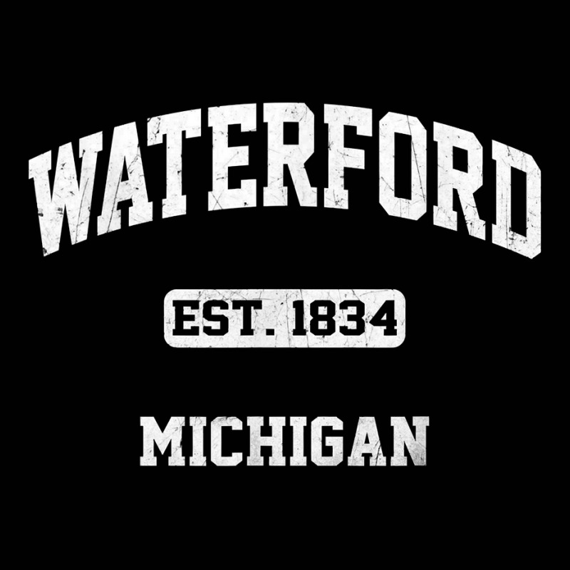 Waterford Michigan Mi Vintage State Athletic Style T Shirt Toddler 3/4 Sleeve Tee | Artistshot