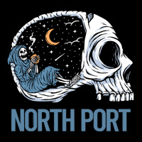 North Port T  Shirt Chilling Skeleton North Port T  Shirt Men's Long Sleeve Pajama Set | Artistshot