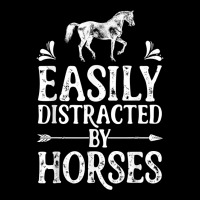 Horse Girl Easily Distracted By Horses Horseback Riding Farm T Shirt Pocket T-shirt | Artistshot