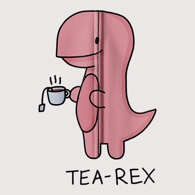 Tea Rex   Humorous Pun Zip Hoodie Pocket T-shirt | Artistshot