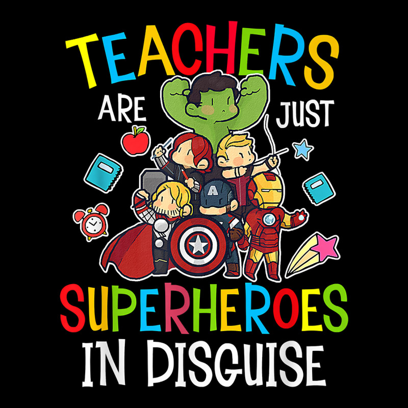 Teachers Are Superheroes Funny Back To School Teacher Gifts Premium T Men's 3/4 Sleeve Pajama Set | Artistshot