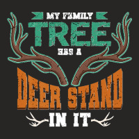 My Family Tree Has A Deer Stand Large Animal Deer Premium Ladies Fitted T-shirt | Artistshot