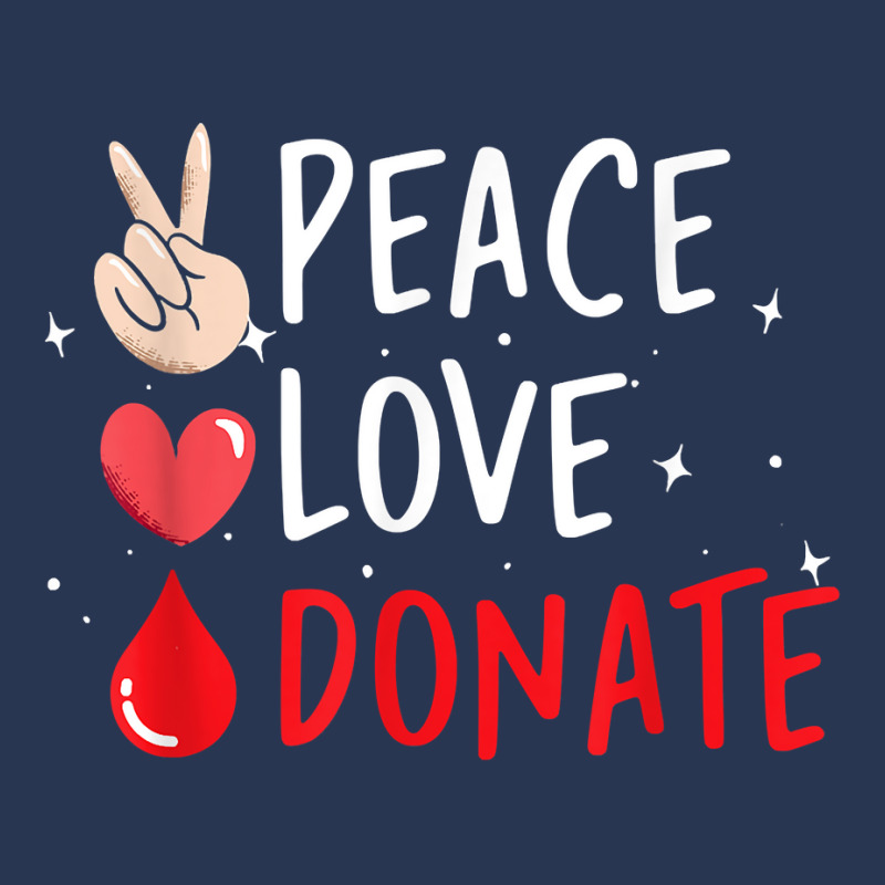 Peace Love Donate Blood Donating T Shirt Ladies Denim Jacket by bendlelobeltzoer | Artistshot