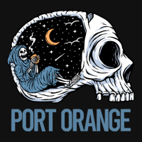 Port Orange T  Shirt Chilling Skeleton Port Orange T  Shirt Front Car Mat | Artistshot