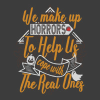 Halloween Funny Costume T  Shirt We Make Up Horrors To Help Us Cope Wi Men's Polo Shirt | Artistshot