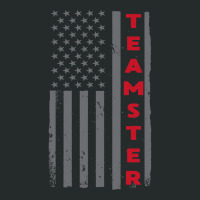 Teamster American Flag Patriotic Truck Driver Us Trucking T Shirt Women's Triblend Scoop T-shirt | Artistshot