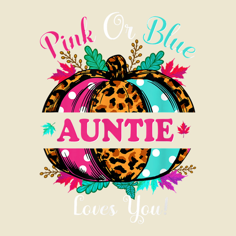 Pink Or Blue Auntie Loves You Leopard Pumpkin Fall Season T Shirt Cropped Hoodie by ebonycry | Artistshot