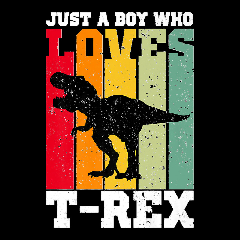 Just A Boy Who Loves T Rex Dinosaur Premium Men's Long Sleeve Pajama Set | Artistshot