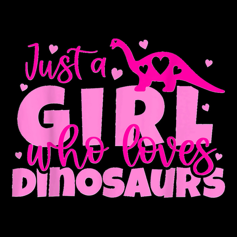 Just A Girl Who Loves Dinosaurs With Reptile Hearts Pink Pocket T-shirt | Artistshot