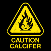 Caution Calcifer V-neck Tee | Artistshot