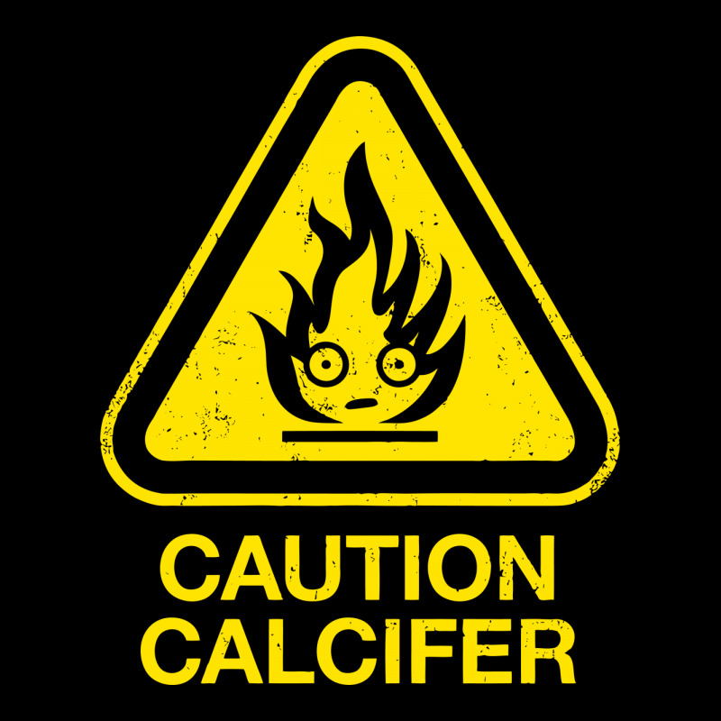 Caution Calcifer V-neck Tee | Artistshot