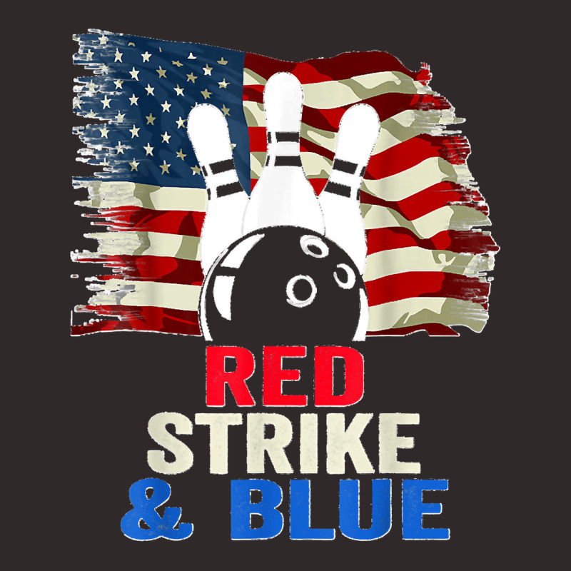 Patriotic Bowling 4th Of July Red Strike & Blue Usa Flag Racerback Tank by EaglesonBonnie | Artistshot