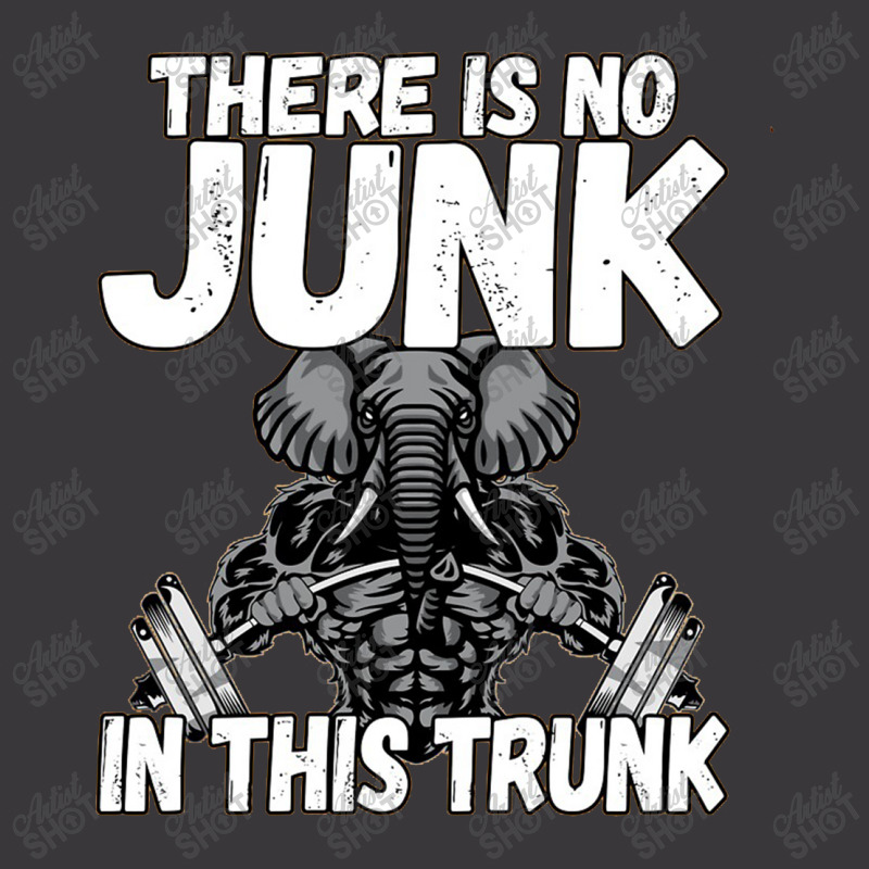 There Is No Junk In This Trunk Strong Elephant Gym Ladies Curvy T-Shirt by satekiong | Artistshot