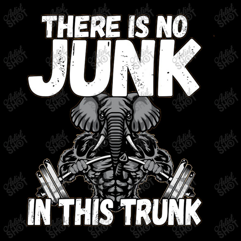 There Is No Junk In This Trunk Strong Elephant Gym Maternity Scoop Neck T-shirt by satekiong | Artistshot