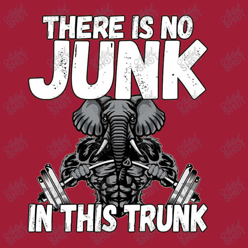 There Is No Junk In This Trunk Strong Elephant Gym Ladies Polo Shirt by satekiong | Artistshot