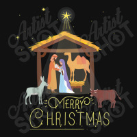 Merry Christmas   Nativity Scene North Star   Baby Jesus T Shirt Baby Bibs | Artistshot