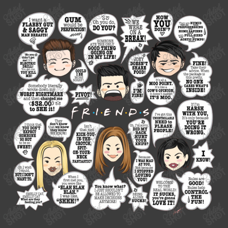 Friends Tv Lines Men's Polo Shirt | Artistshot