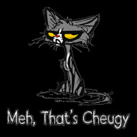 Meh That's Cheugy! Funny Cat Sharing The Cheuglife Vibe Premium Adjustable Cap | Artistshot