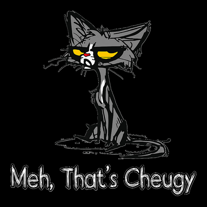 Meh That's Cheugy! Funny Cat Sharing The Cheuglife Vibe Premium Adjustable Cap | Artistshot