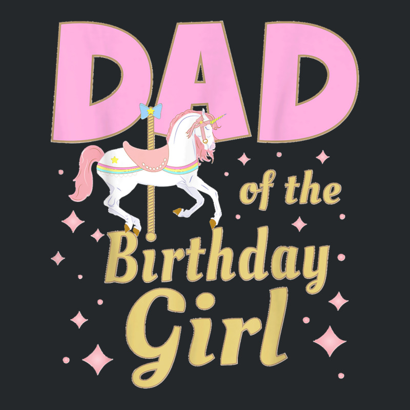 Mens Carousel Party Family Matching Dad 1st First Birthday Girl Crewneck Sweatshirt | Artistshot