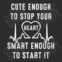 Cute Enough To Stop Your Heart Smart Enough To Start It Exclusive T-shirt | Artistshot