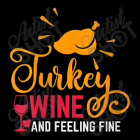 Womens Turkey Wine & Feeling Fine Funny Thanksgiving Family Gifts V Ne Youth Sweatshirt | Artistshot