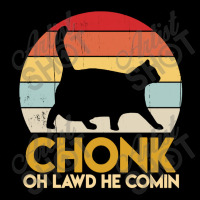 Funny Fat Cats Chonk Oh Lawd He Comin Vintage Retro Sunset Pocket T-shirt | Artistshot