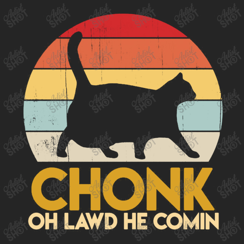 Funny Fat Cats Chonk Oh Lawd He Comin Vintage Retro Sunset Unisex Hoodie | Artistshot