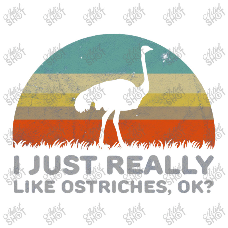 Funny I Just Really Like Ostriches Ok For Ostrich Lover Design Men's T-shirt Pajama Set | Artistshot