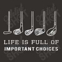 Funny Life Is Full Of Important Choices Golf Gift Champion Hoodie | Artistshot