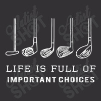 Funny Life Is Full Of Important Choices Golf Gift Vintage Hoodie And Short Set | Artistshot