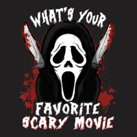 Whats Your Scary Movie T  Shirt Funny What's Your Scary Movie Hallowee T-shirt | Artistshot