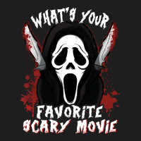 Whats Your Scary Movie T  Shirt Funny What's Your Scary Movie Hallowee Classic T-shirt | Artistshot