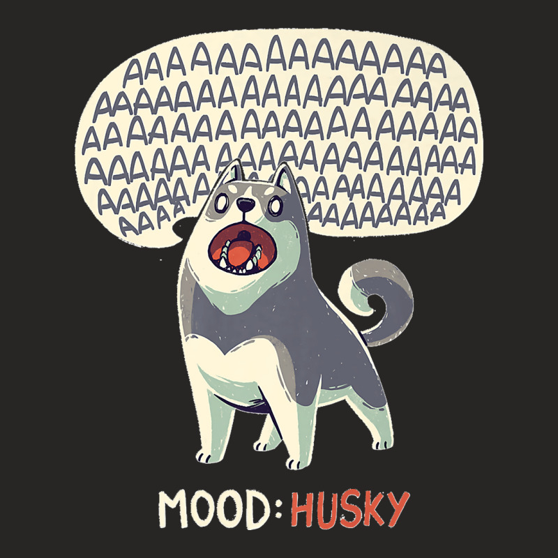 Mood Husky  Funny Siberian Dog Howling Premium Ladies Fitted T-Shirt by WirtzRichard | Artistshot