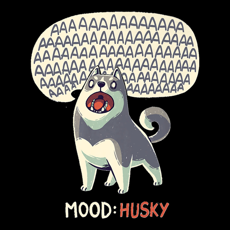 Mood Husky  Funny Siberian Dog Howling Premium Cropped Hoodie by WirtzRichard | Artistshot