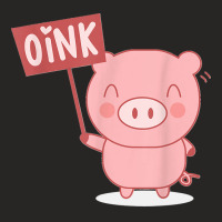 Oink Cute Pig Lover Pig Farming Farmer Piglet Farm Animal Ladies Fitted T-shirt | Artistshot