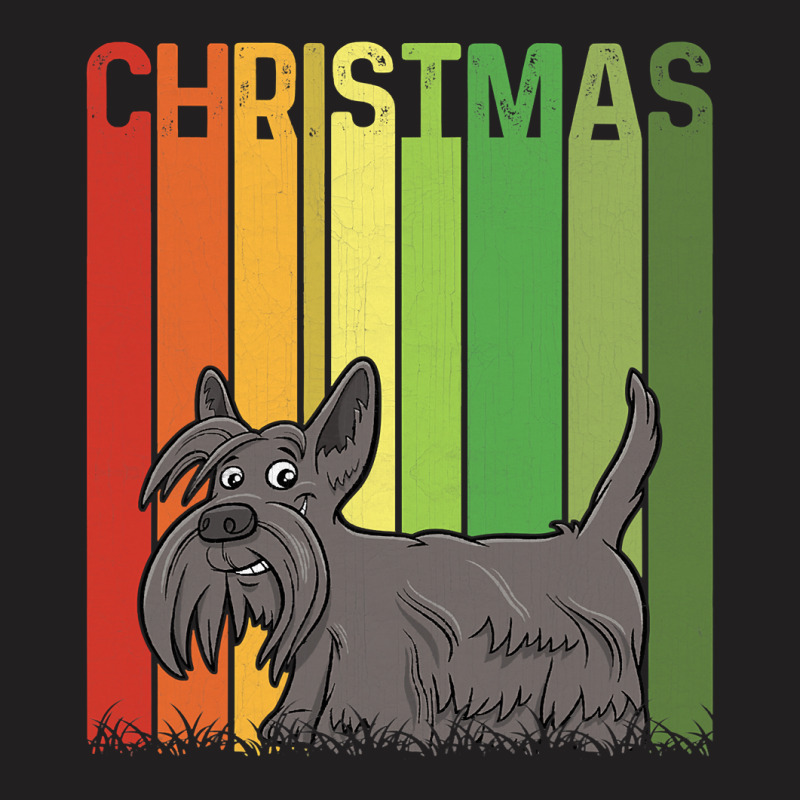 Christmas Retro Scottish Terrier Dog Group Matching Xmas 608 T-Shirt by peafowl | Artistshot