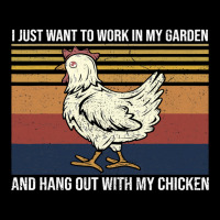 I Just Want To Work In My Garden And Hang Out Chicken 128 Adjustable Cap | Artistshot